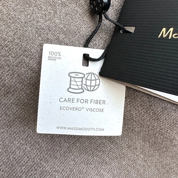 MASSIMO DUTTI taupe brown oversized cardigan - Picture 10 of 13